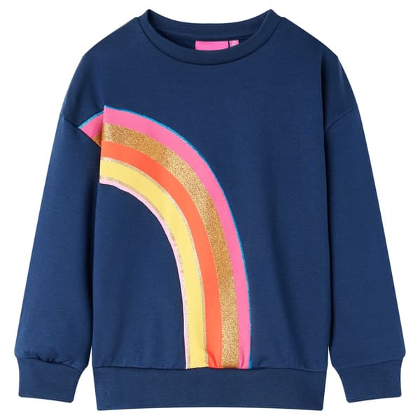 Børnesweatshirt, marineblå, 104