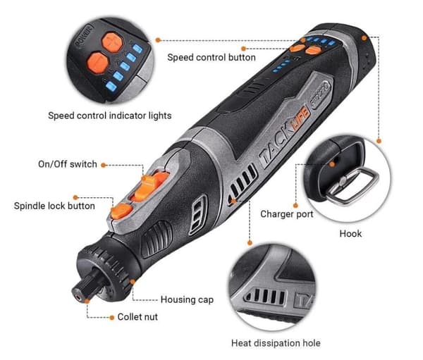 Tacklife RTD02DC multikvarn