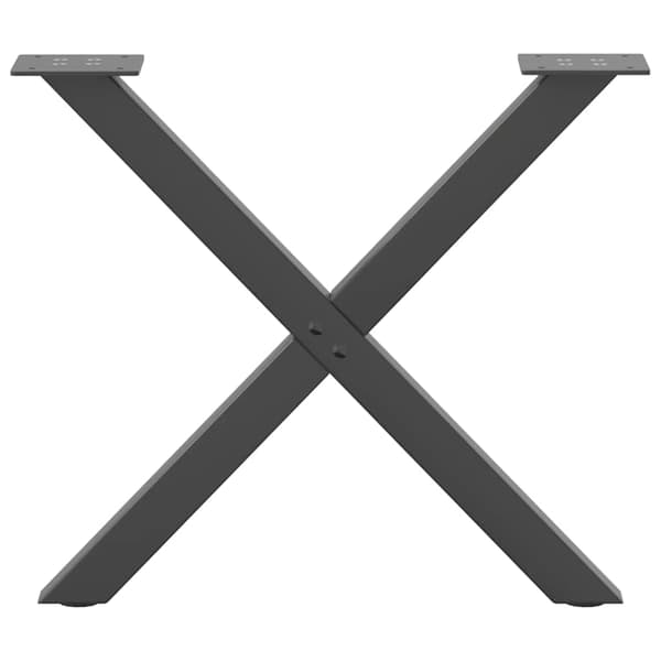 vidaXL X-formade soffbordsben 2 st antracit