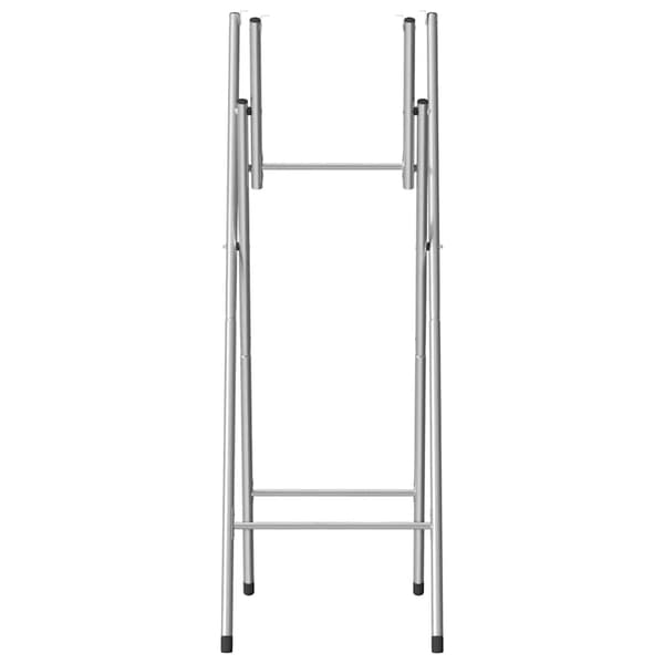 vidaXL foldbare barbordsben sølv 45x55x112 cm stål