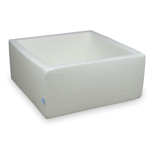 Torrpool 90x90x40 Boucle Vit utan bollar