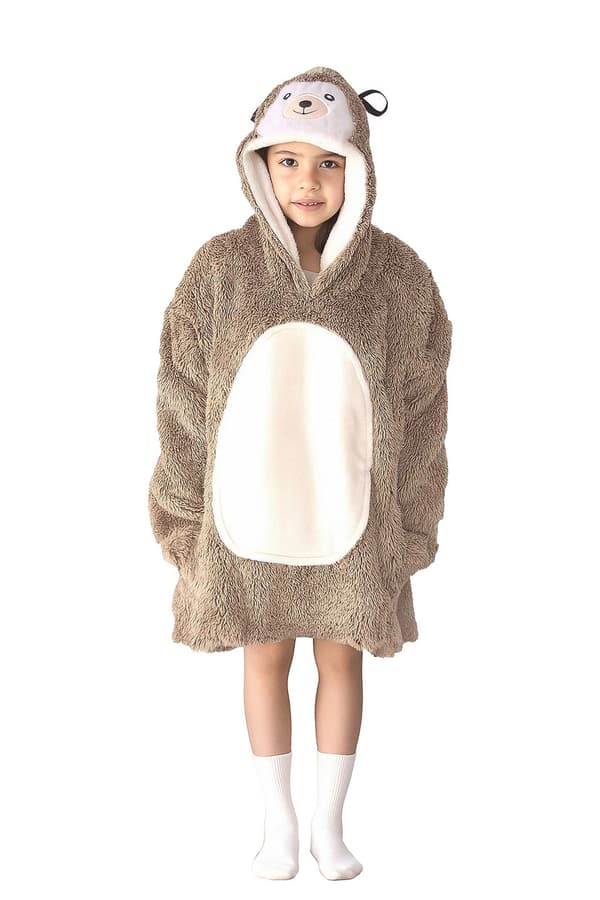 Oversized tæppe sweatshirt til børn Hedgehog Cozy Noxxiez CH329