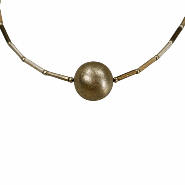 Halsband med silverhänge - Baltisk bärnsten