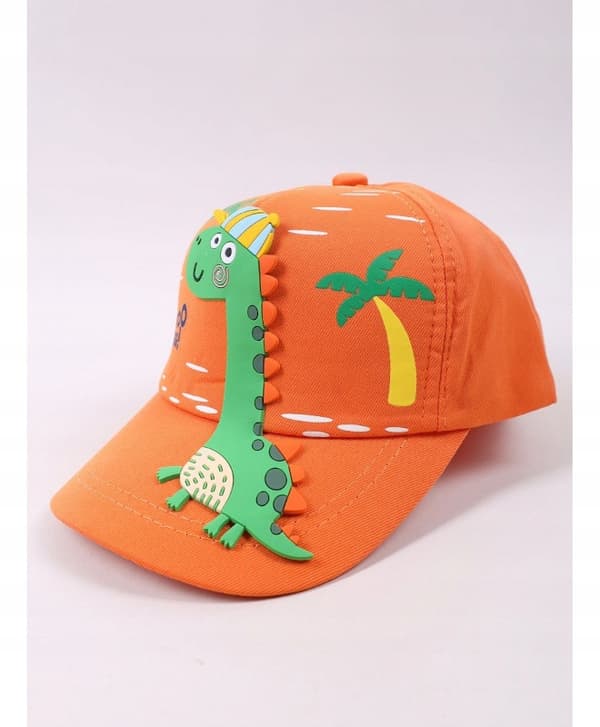 YO! Dinosaur 3D orange baseballkasket 50/54