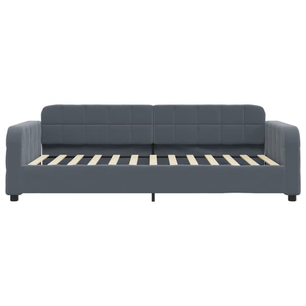 vidaXL Bäddsoffa mörkgrå 90x200 cm sammet