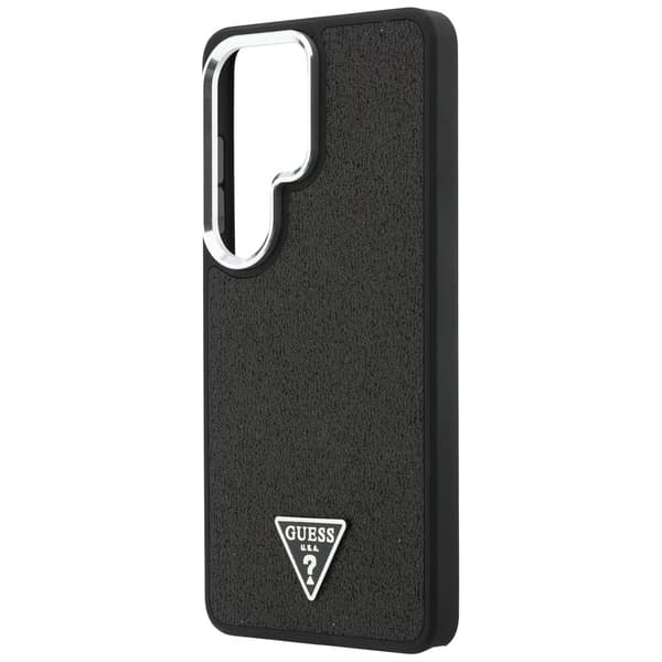 Guess Fixed Glitter Triangle MagSafe-etui til Galaxy S26 Ultra, sort