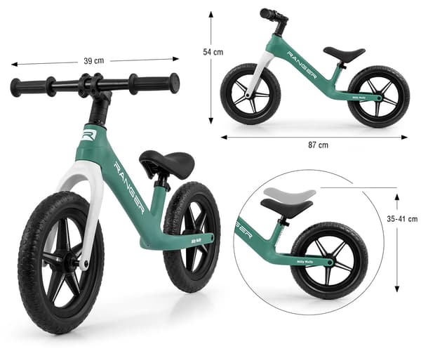 MILLY MALLY 5705 Løbecykel RANGER flash ocean