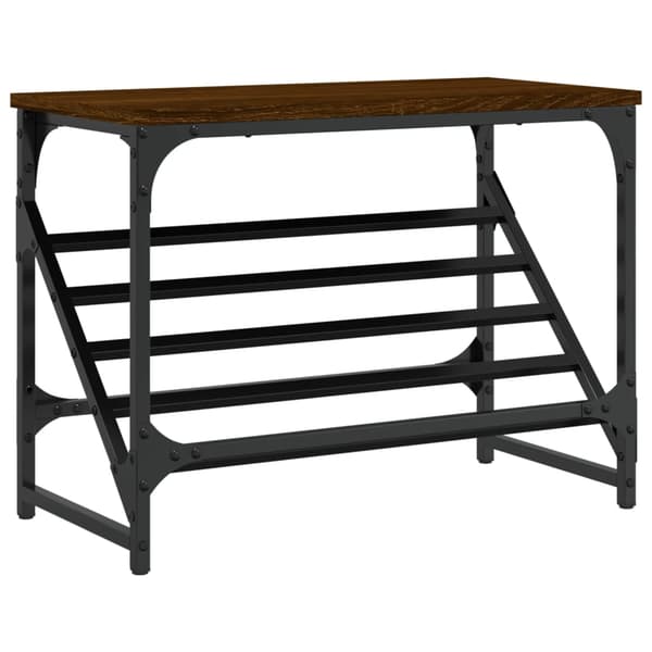 vidaXL skohylde brun eg 60x30x45 cm