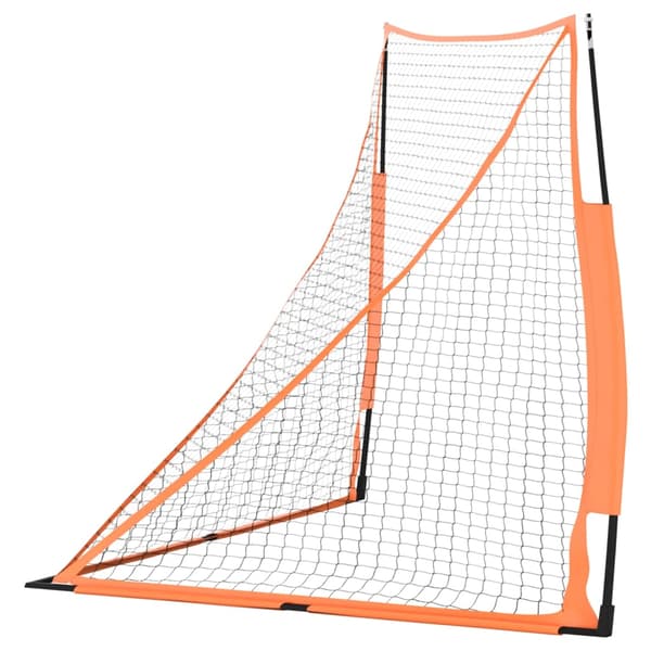 vidaXL baseballnet orange og sort 183x182x183 cm