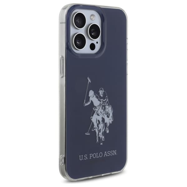 US Polo Shiny Big Logo Cover til iPhone 15 Pro Max, Blå