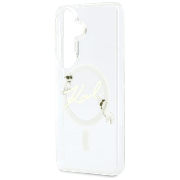 Karl Lagerfeld IML KC Script MagSafe-etui til Galaxy S26+ – klart