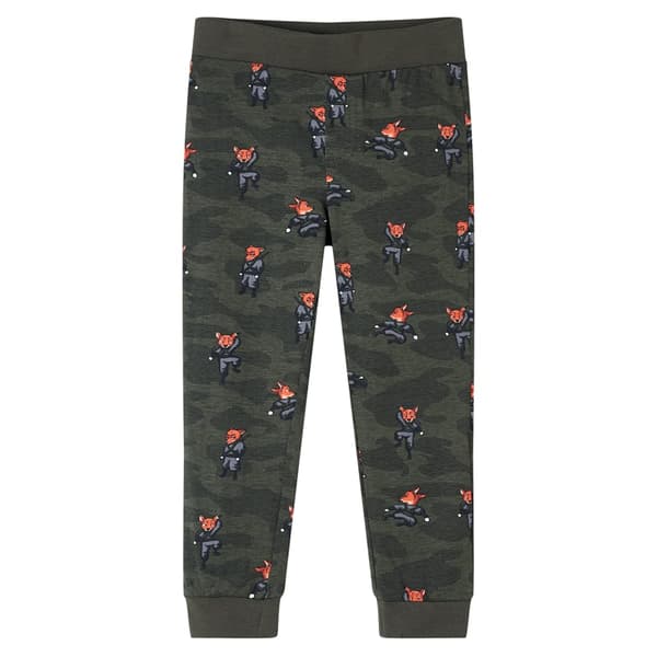 Barnpyjamas med lång ärm, khaki, 116