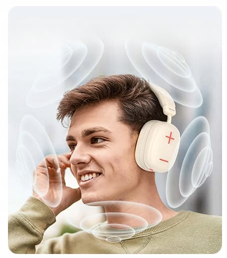 AWEI AT6 Bluetooth Over-Ear Hörlurar, Svarta