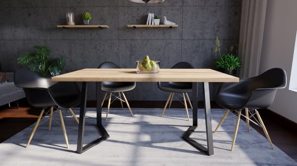 Metalben til skrivebordsborde, Loft, Industriel, Stabil, Moderne