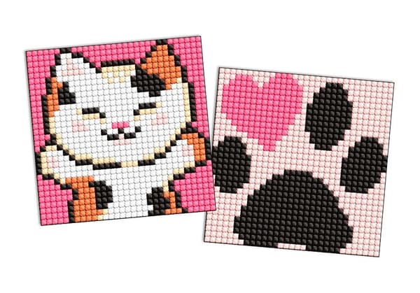 Diamant Mosaik Børnemagnet - Fluffy Kram