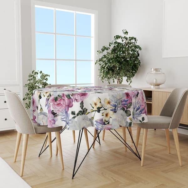 Rund duk tryck 010