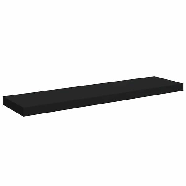 vidaXL vægreol sort 90x23,5x3,8 cm MDF