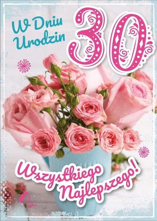 Syntymäpäiväkortti 30