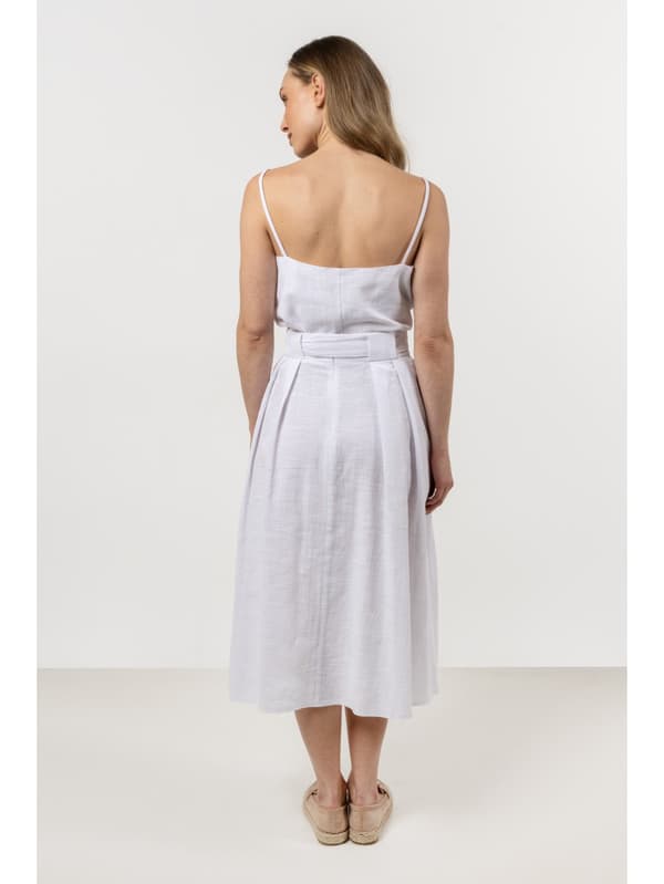 Bomulds tanktop - hvid S