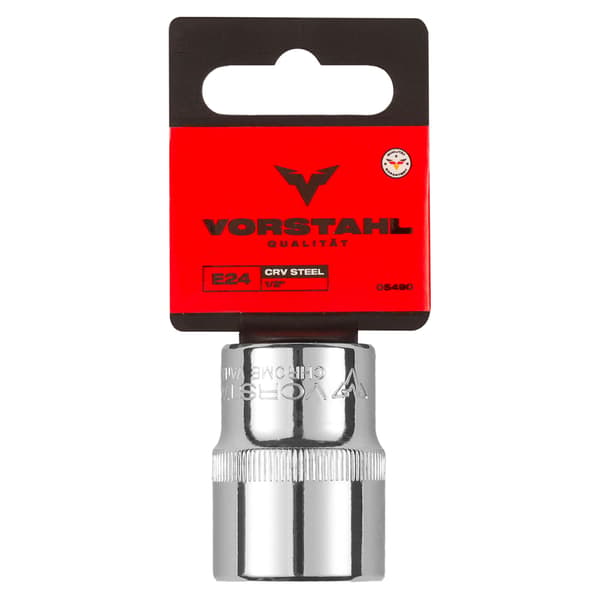 Topnøgle 1/2” Torx topnøgle Forkromet Smedet CrV > E12 < Vorstahl
