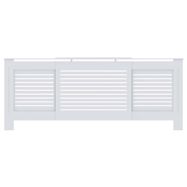 vidaXL MDF-elementskydd vit 205 cm