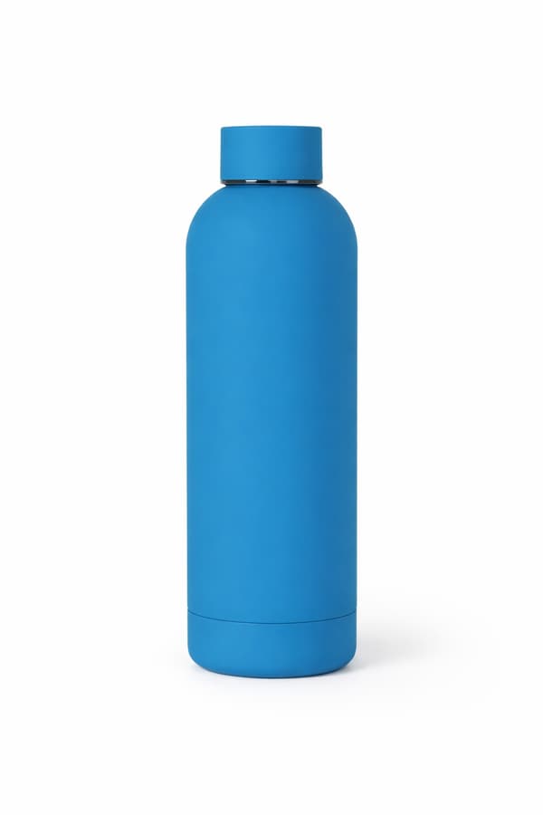 500 ml ståltermoflaske til varme og kolde drikke, blå