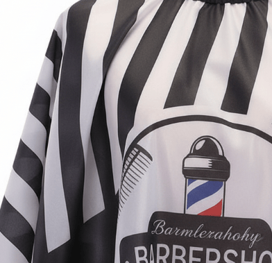 Barbermantel för en stor hårsalong