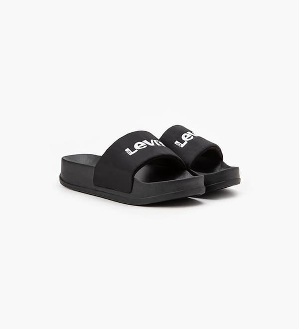 Udsalg - Levi's June Bold Sliders Dame Flip-Flops Sort (D78890001) 42.0