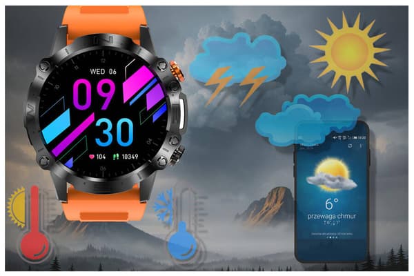 Miesten älykello GRAVITY GT20-3 - AMOLED, lisäranne (sg024c)