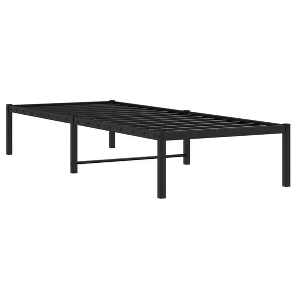 vidaXL metalsengestel sort 80x200 cm