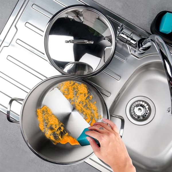 ROSTFRITT STÅLLOCK INDUKTIONSGASKOKNING 24 CM 8 L