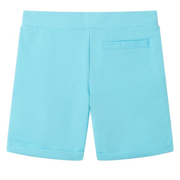 Børneshorts med snøre, aqua, 128