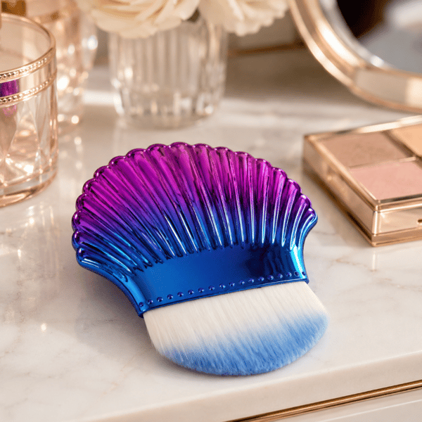 Skalbørste til puddermakeup, mineralfoundation, støvfjerning