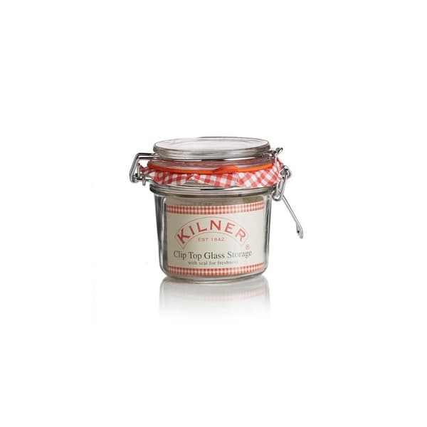 0,35 l rund burk med klipplock / Kilner