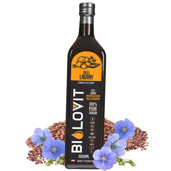 Bilovit - Kallpressad linfröolja - 1000 ml