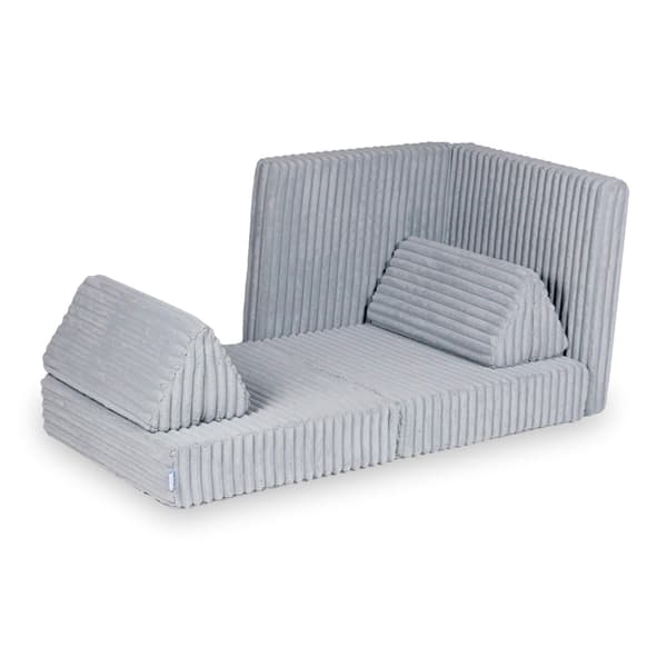 Montessori Comfort Waffle Grå Mini Legesofa