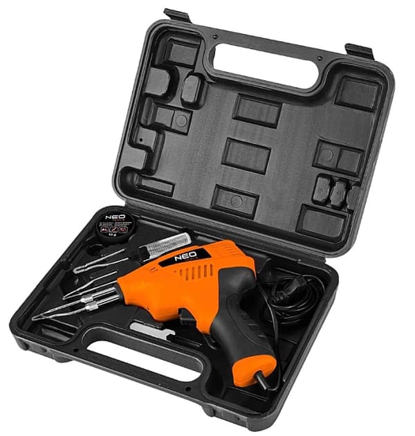Neo Tools Transformatorlödkolv 200W 230V Nätlåda + Tillbehör