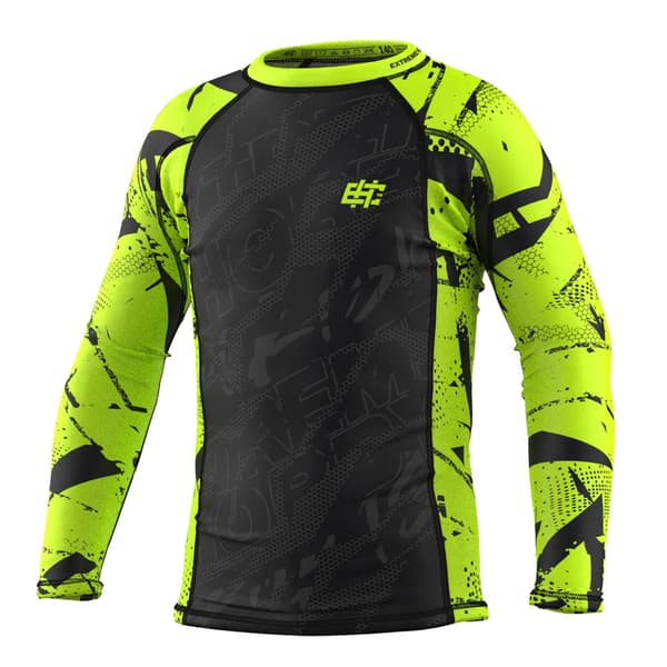 Langærmet rashguard til børn NEO 152 LIME