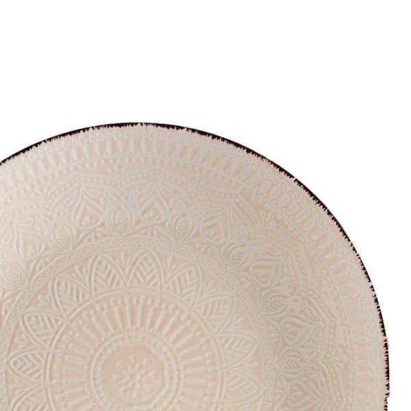 Beige Mandala Mattallrik 27 cm