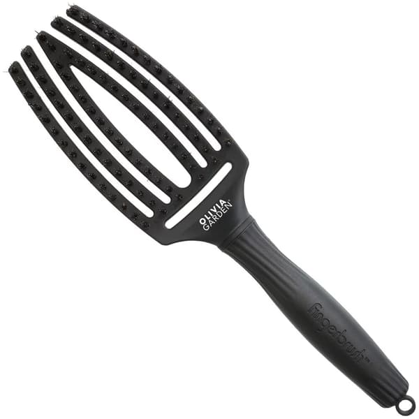 Olivia Garden FingerBrush Combo Fuld Sort Udredningsbørste M