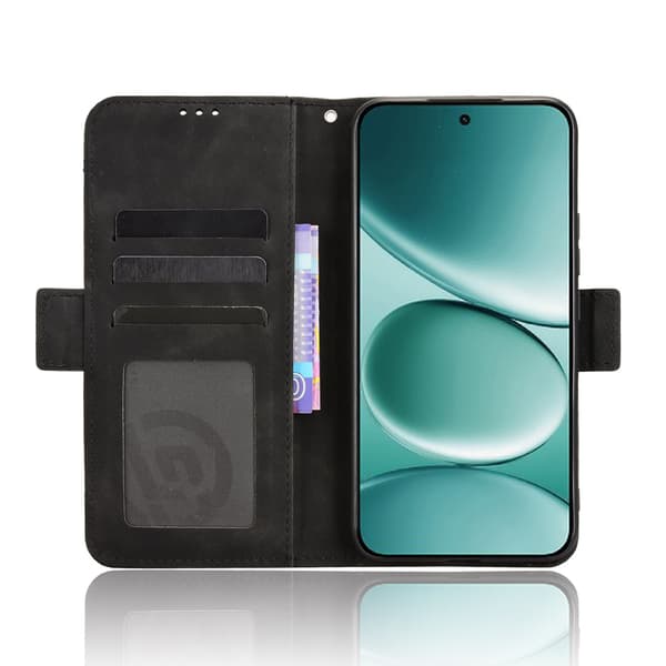 Flip-etui til Xiaomi Redmi Note 15 Pro 5G, kortholder, sort