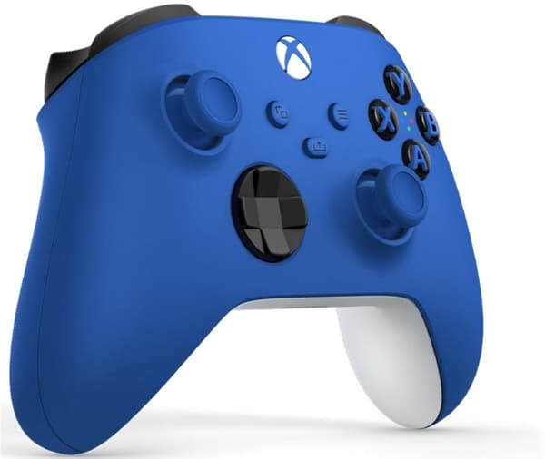 Microsoft Xbox Shock Blue trådlös handkontroll (QAU-00009)