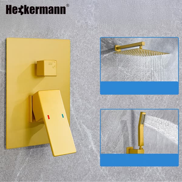Heckermann MS-25602 Guldfärgad inbyggd duschset