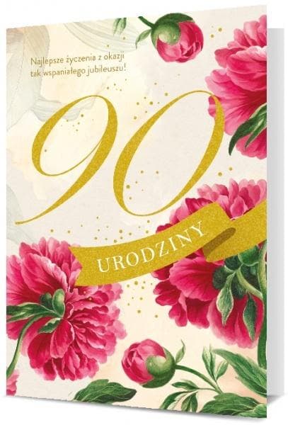 Fødselsdagskort 90 K. B6-1909