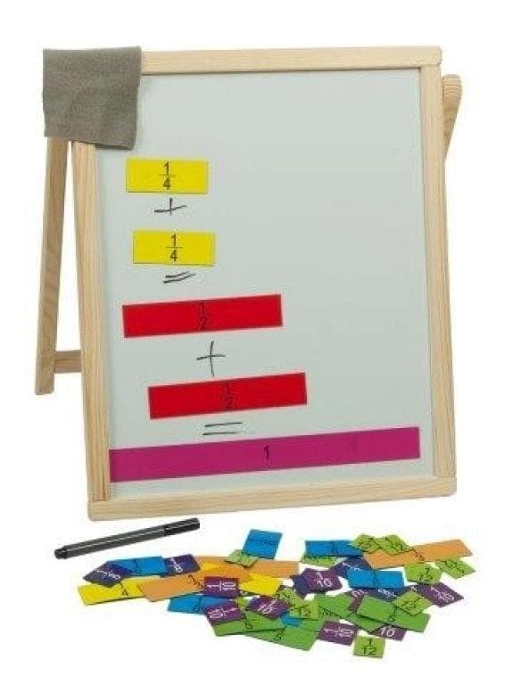 Foldbar magnetisk tavle + brøker