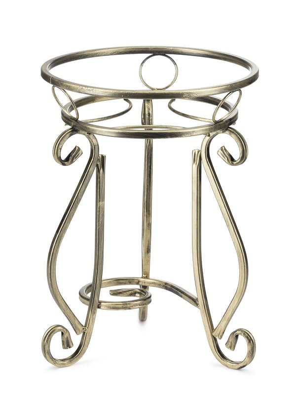 Metallblomställ 37 cm GULD