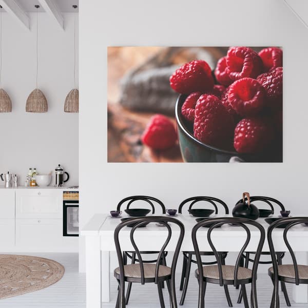 Canvastavla Rött hallonkök 70x50 cm