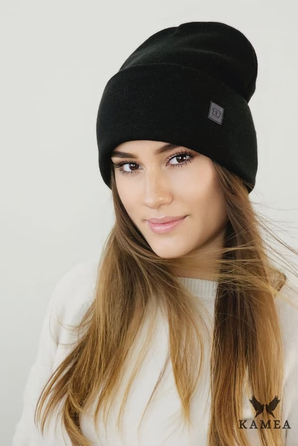 SALLY beanie hue vinter universal hue farve sort