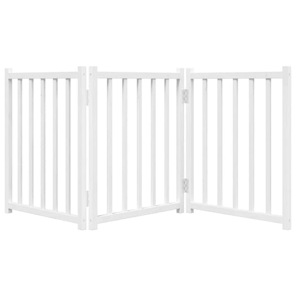 vidaXL foldbart sikkerhedsgitter til hunde, 3 paneler, 150 cm