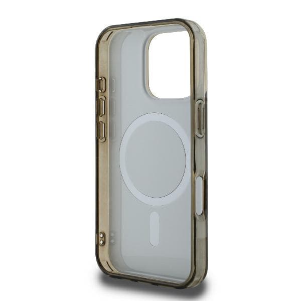 Guess IML 4G Baggrund MagSafe-etui til iPhone 16 Pro, Brun